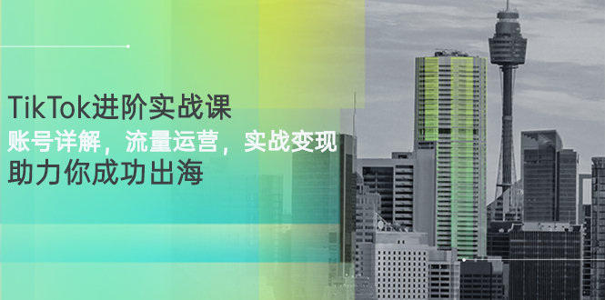【副业项目3307期】TikTok进阶实战课：账号详解+流量运营+实战变现(tiktok怎么运营)-繁星副业