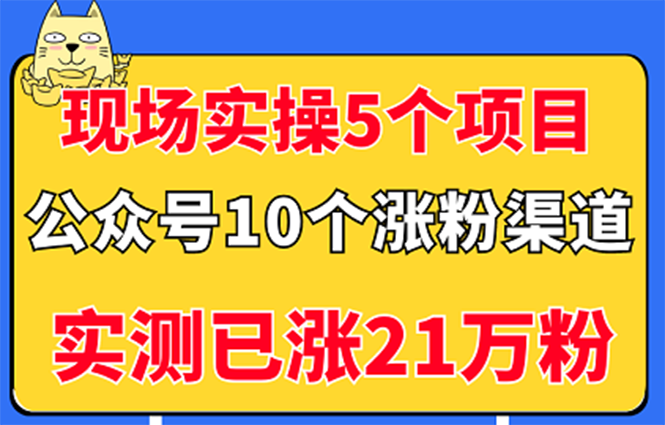 【副业项目3490期】公众号的10种矩阵引流的方法，实测已涨21万粉-繁星副业