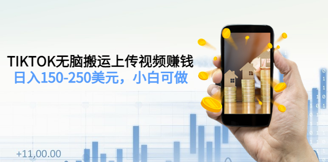【副业项目3638期】TIKTOK无脑搬运上传视频赚钱，日入150-250美元，小白可做-繁星副业