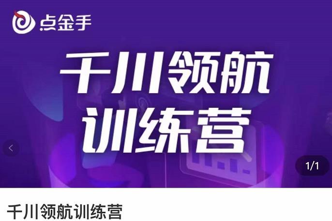 【副业项目3716期】千川领航训练营：干川逻辑与算法的剖析，千川投放技巧-繁星副业