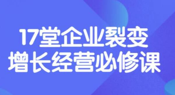 【副业项目3838期】张琦《盈利增长17堂必修课》企业裂变增长的经营智慧，带你了解增长的本质-繁星副业