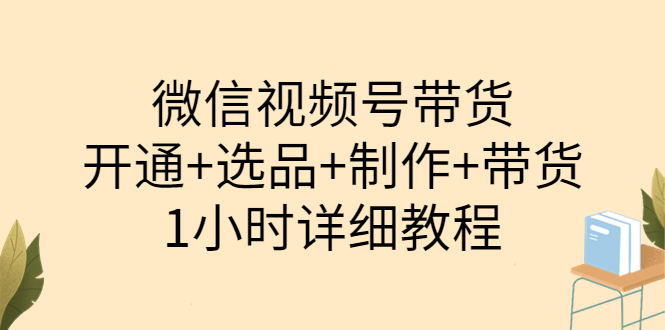 【副业项目3940期】陈奶爸·微信视频号带货：开通+选品+制作+带货（1小时详细教程）-繁星副业