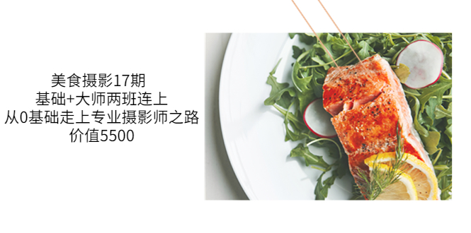 【副业项目3967期】美食摄影教程：基础+大师两班连上，从0基础走上专业摄影师之路-繁星副业