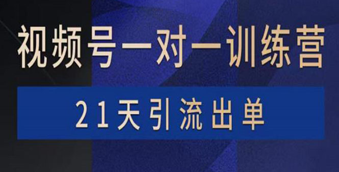 【副业项目4068期】视频号训练营：带货，涨粉，直播，游戏，四大变现新方向，21天引流出单-繁星副业
