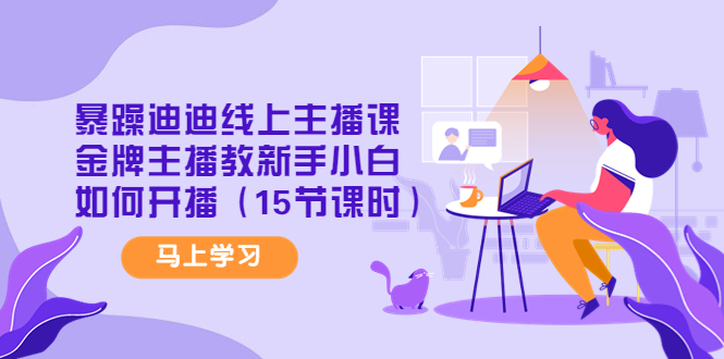 【副业项目4495期】暴躁迪迪线上主播课，金牌主播教新手小白如何开播（15节课时）-繁星副业