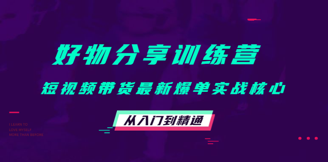 【副业项目4585期】好物分享训练营：短视频带货最新爆单实战核心，从入门到精通-繁星副业