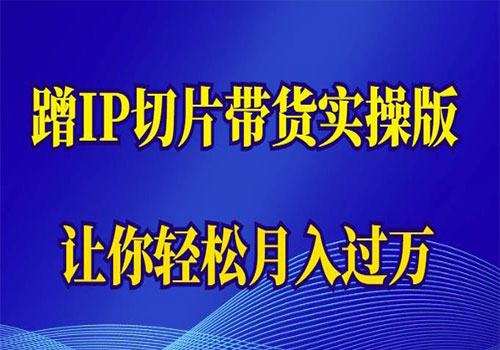【副业项目6060期】2023蹭这个IP切片带货实操版，让你轻松月入过万（教程+素材）-繁星副业