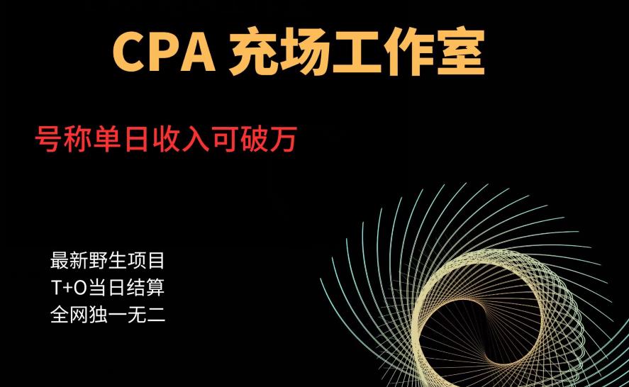 【副业项目6075期】cpa充场工作室，号称单日收入10000+（揭秘）-繁星副业