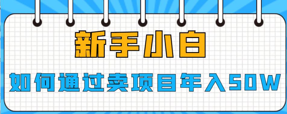 【副业项目6774期】新手小白如何通过卖项目年入50W【揭秘】-繁星副业