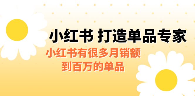 【副业项目6692期】某公众号付费文章《小红书 打造单品专家》小红书有很多月销额到百万的单品-繁星副业