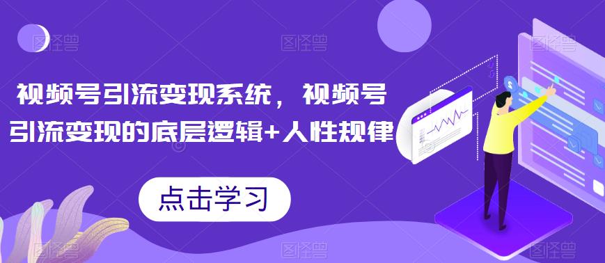 【副业项目6868期】视频号引流变现系统，视频号引流变现的底层逻辑+人性规律-繁星副业