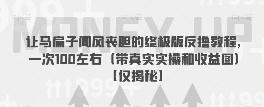 【副业项目6849期】让马扁子闻风丧胆的终极版反撸教程，一次100左右（带真实实操和收益图）【仅揭秘】-繁星副业