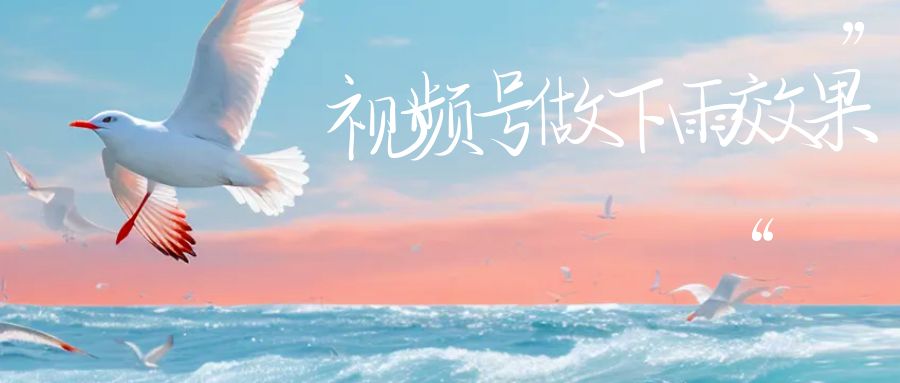 【副业项目6913期】视频号做下雨视频一个账号一周涨粉10W+年入100w-繁星副业