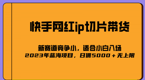 【副业项目7037期】2023爆火的快手网红IP切片，号称日佣5000＋的蓝海项目，二驴的独家授权-繁星副业