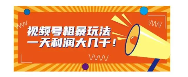 【副业项目7125期】视频号粗暴玩法，一天利润大几千！-繁星副业