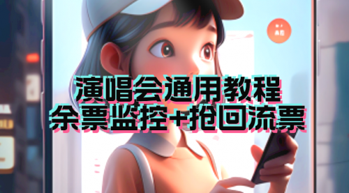 【副业项目7161期】演唱会通用_余票监控+抢回流票（教程+软件）-繁星副业