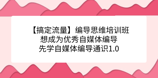 【副业项目7456期】编导思维培训班，想成为优秀自媒体编导先学自媒体编导通识1.0-繁星副业
