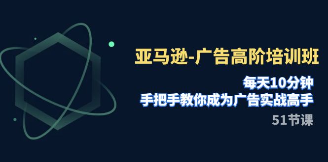 【副业项目8049期】亚马逊-广告高阶培训班，每天10分钟，手把手教你成为广告实战高手-繁星副业