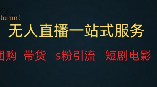 【副业项目7968期】无人直播全套服务，变现稳定-繁星副业