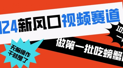 【副业8652期】2024新风口视频赛道 做第一批吃螃蟹的人 10分钟一条原创视频-繁星副业