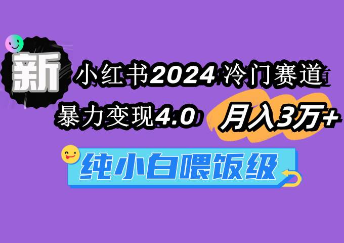 小红书2024冷门赛道 月入3万+ 暴力变现4.0 纯小白喂饭级-繁星副业