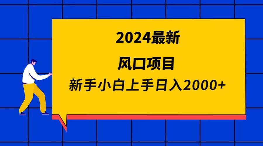2024最新风口项目 新手小白日入2000+-繁星副业