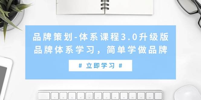 品牌策划-体系课程3.0升级版，品牌体系学习，简单学做品牌（高清无水印）-繁星副业