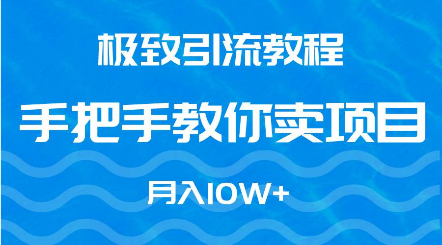 极致引流教程，手把手教你卖项目，月入10W+-繁星副业