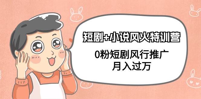 短剧+小说风火特训营，0粉短剧风行推广，月入过万（102节课）-繁星副业