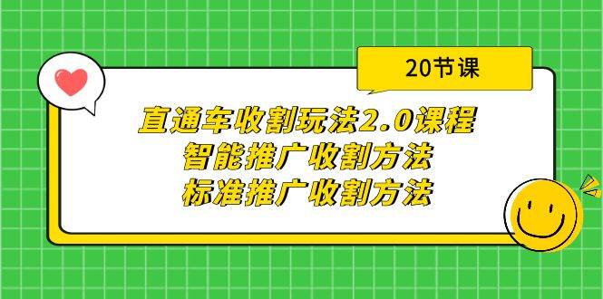直通车收割玩法2.0课程：智能推广收割方法+标准推广收割方法（20节课）-繁星副业
