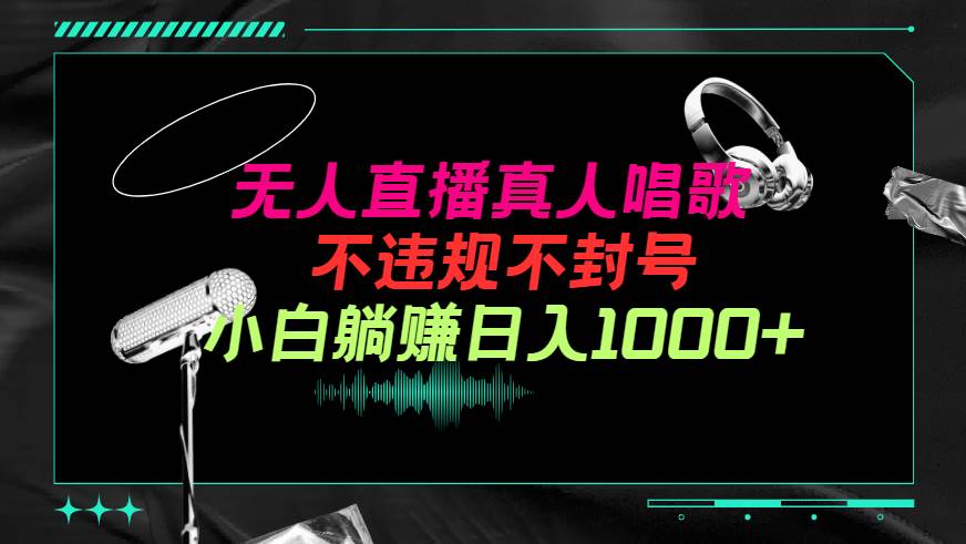 抖音24小时无人直播音乐，不违规，不封号纯撸音浪，小白实操当天日入1000+-繁星副业