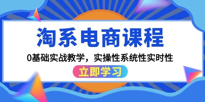 淘系电商课程，0基础实战教学，实操性系统性实时性（15节课）-繁星副业