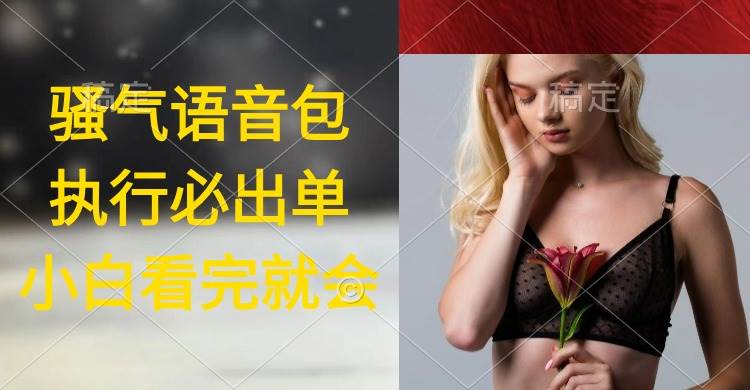执行就出单，日入2000+，超火骚气语音包，小白看完课程就能马上实操-繁星副业