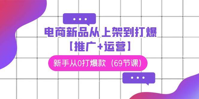 电商 新品从上架到打爆【推广+运营】，新手从0打爆款（69节课）-繁星副业