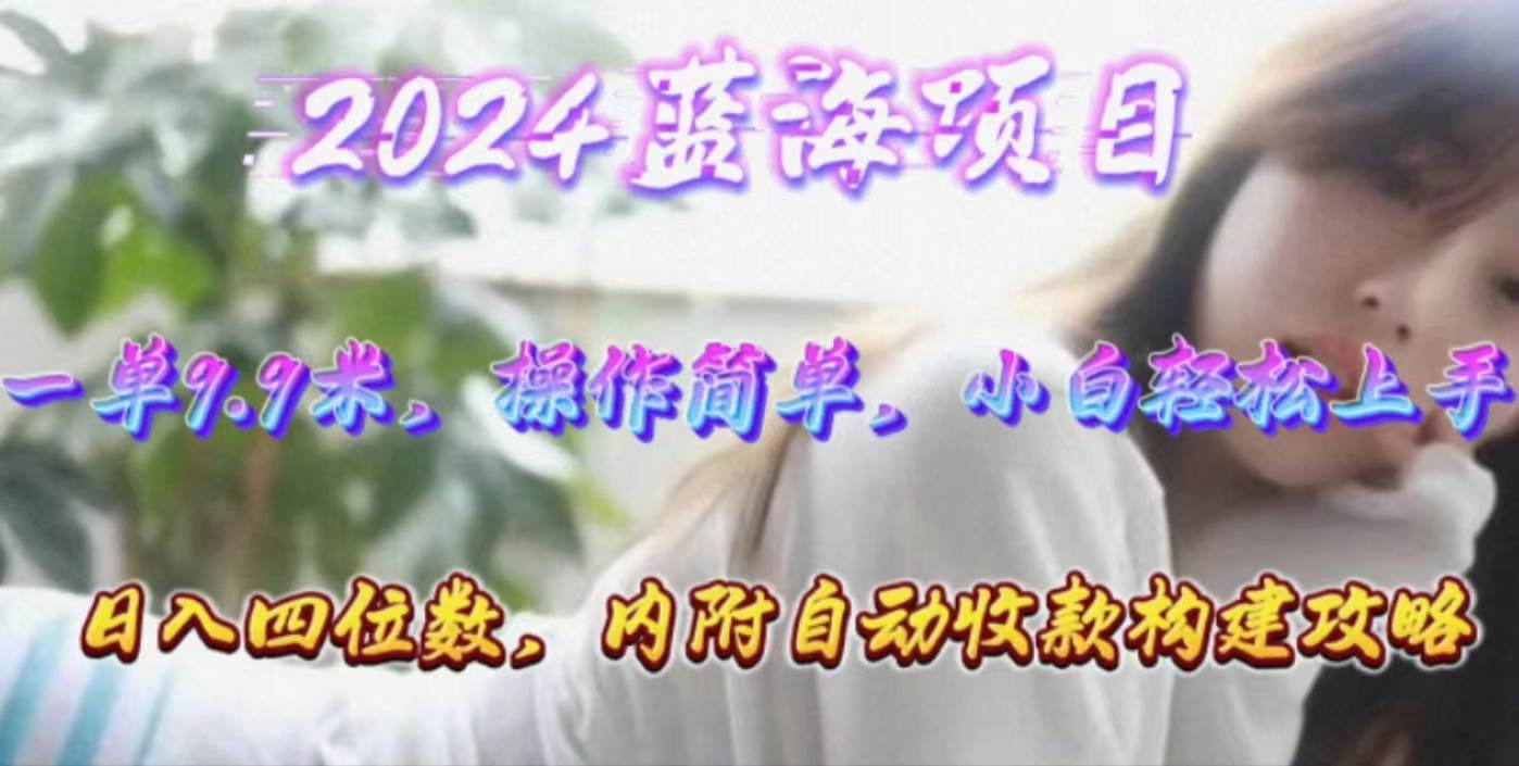 年轻群体的蓝海市场，1单9.9元，操作简单，小白轻松上手，日入四位数-繁星副业