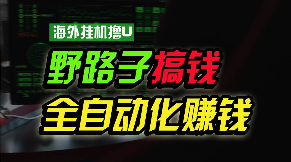 海外挂机撸U新平台，日赚8-15美元，全程无人值守，可批量放大，工作室内…-繁星副业