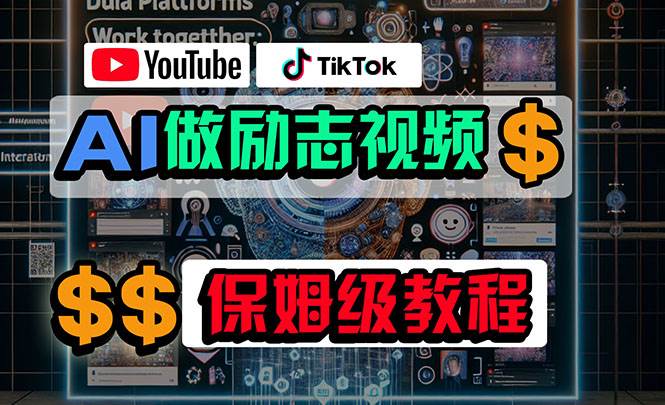 利用AI制作励志视频，在YouTube和TikTok赚钱，小白可做（附工具）-繁星副业