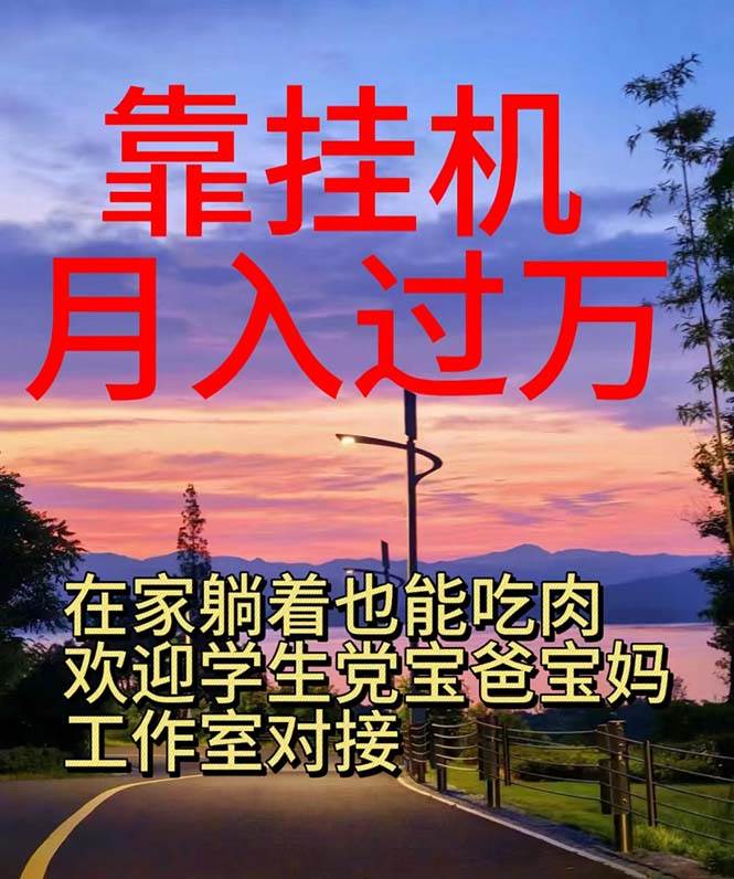 靠挂机，日入1000+，躺着也能吃肉，电脑手机都可挂-繁星副业