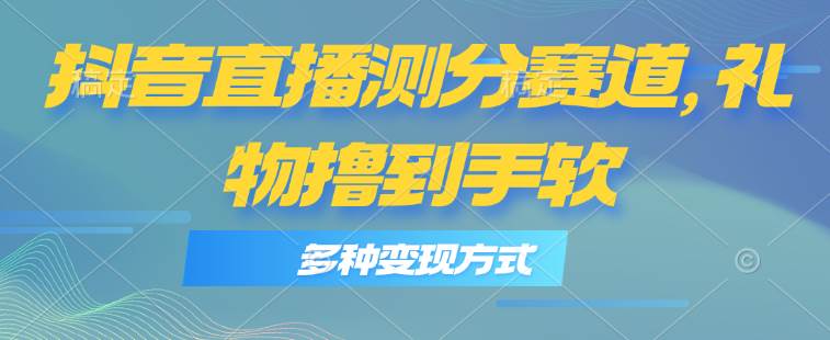 抖音直播测分赛道，多种变现方式，轻松日入1000+-繁星副业