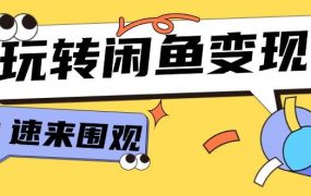 从0到1系统玩转闲鱼变现，教你核心选品思维，提升产品曝光及转化率-15节-繁星副业