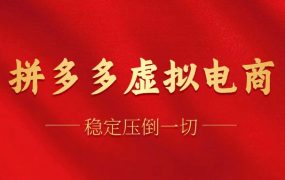 拼多多虚拟电商，单人操作10家店，单店日盈利100+-繁星副业