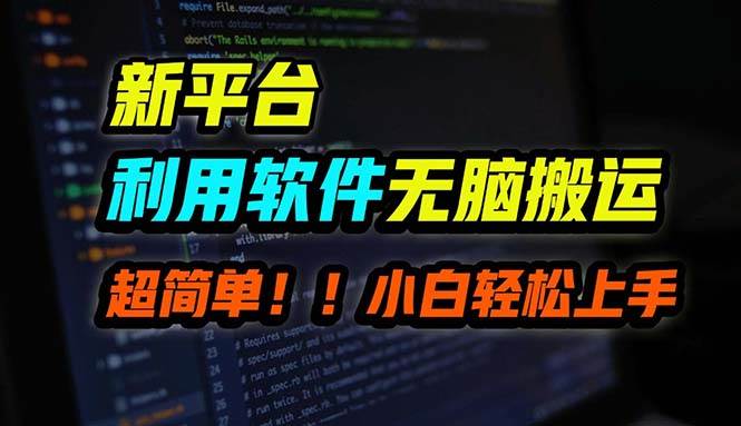 B站平台用软件无脑搬运，月赚10000+，小白也能轻松上手-繁星副业