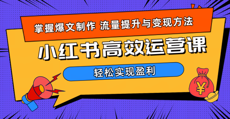 价值980小红书运营操作指南-繁星副业