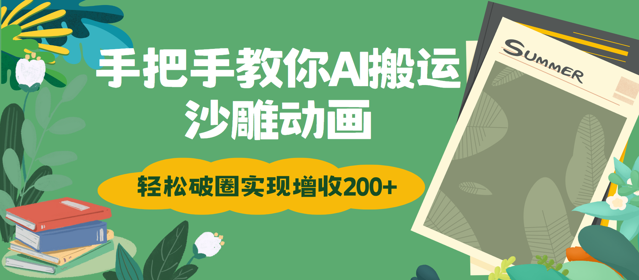 手把手教你用AI搬运沙雕动画轻松破圈实现增收200+-繁星副业