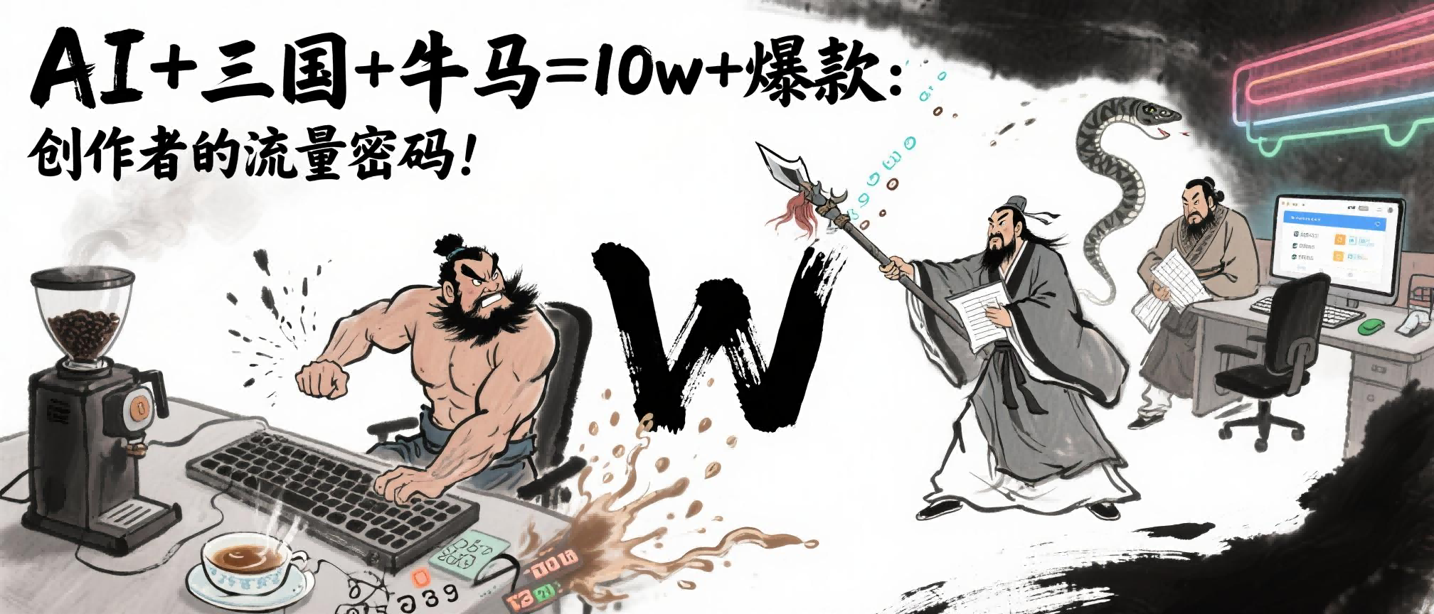 AI+三国+牛马=10w+爆款：创作者的流量密码！-繁星副业