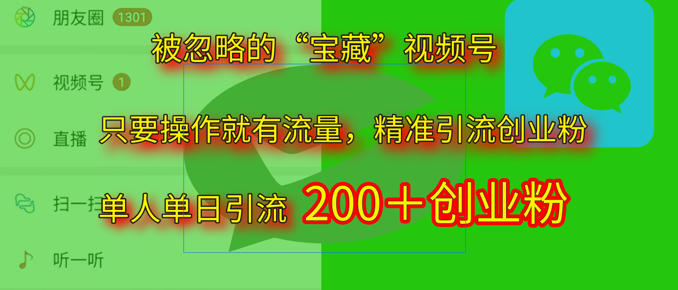 2025.5月最新被忽略的“宝藏”视频号，精准日引流200+-繁星副业