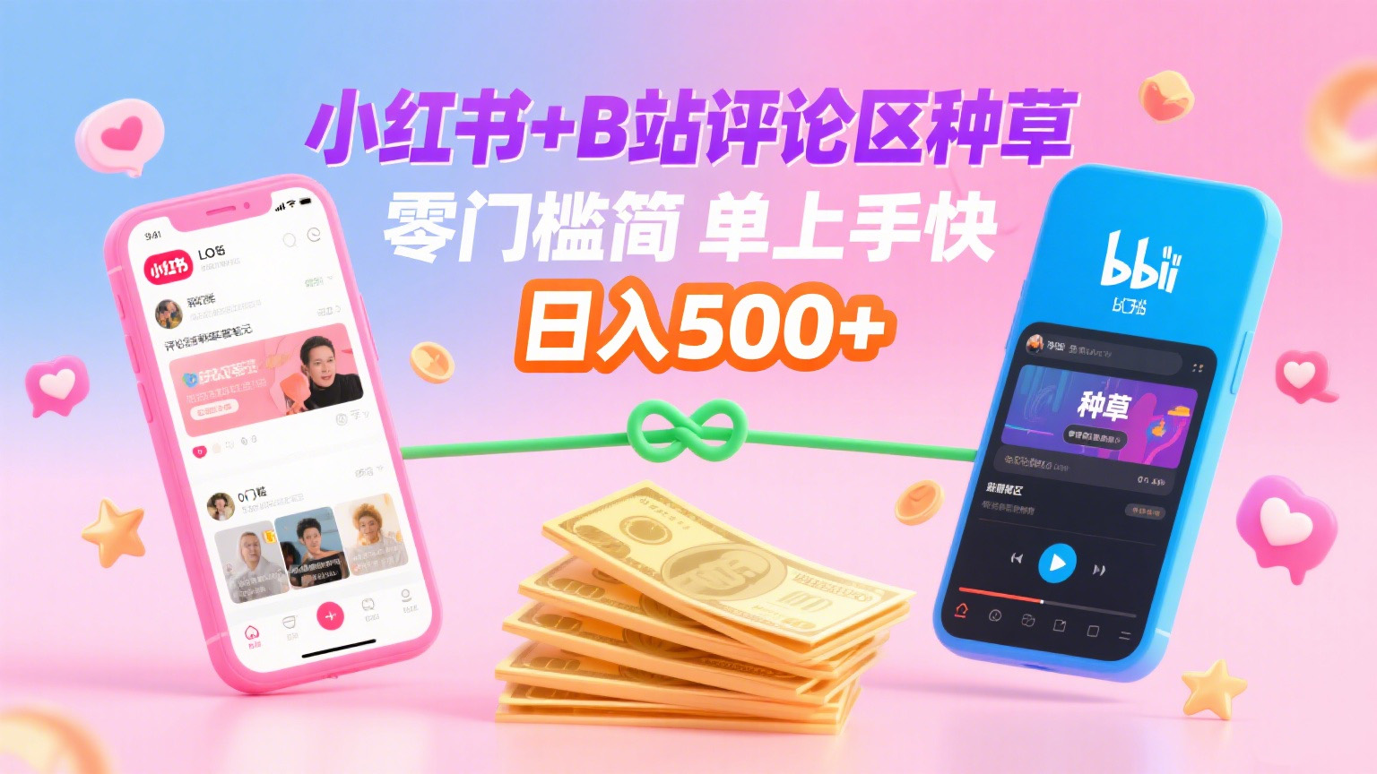 小红书+B站评论区种草，0门槛1分钟一单，只需复制粘贴，日入500+-繁星副业