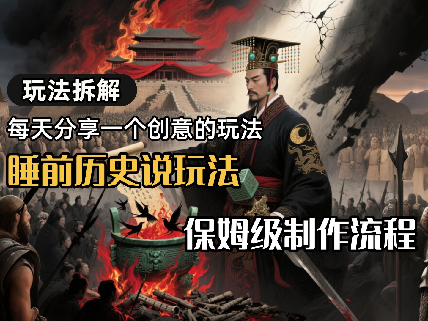 13条作品涨粉24.5万，全流程拆解睡前历史说，保姆级教程-繁星副业